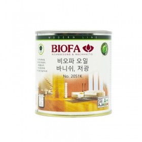 비오파 오일 바니쉬 2051K 저광 투명 마루바닥 가구 목재표면 보호제 375ml