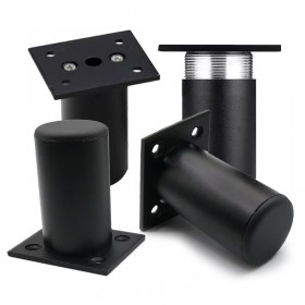 알루미늄 소파다리 침대 싱크대 높이조절 OE 블랙 60mm 4개 1세트